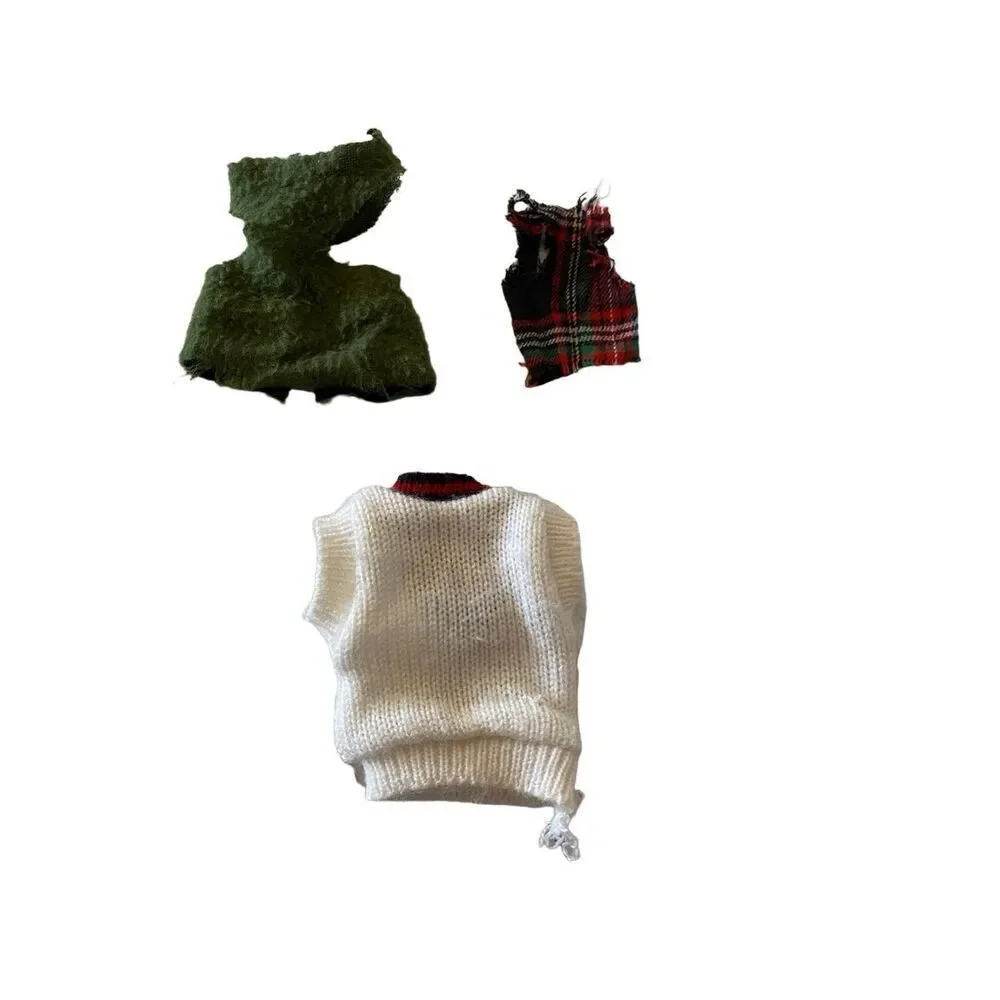 Lot Of 3 Vintage Mattel Ken Doll Sweater Rugged Vests